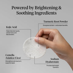 Kitsch Kojic Acid Cleansing Pads textured pad for face and body exfoliation.