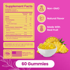 KITTYQUEEN Slippery Kitty pineapple-flavored gummies for daily wellness