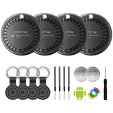 KIUP Air Tags Android 4-Pack for luggage tracking and quick finds.