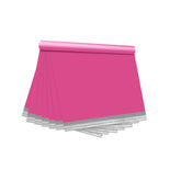 KKBESTPACK pink poly mailer open showing the self-seal strip for secure closure