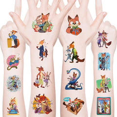 KKOND Zootopia2 tattoos for kids, colorful designs ideal for party favors.