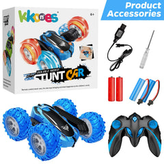 KKONES blue 360-flips action captures high-energy spins on any surface.