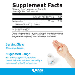 Klean Athlete Klean Magnesium bottle cap on a tightly sealed bottle for potency.