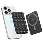 Klearlook magnetic suction mount on glass surface for secure hands-free use.
