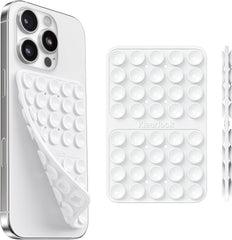 Klearlook Maximized Clarity hands-free mount on a mirror for easy selfies.