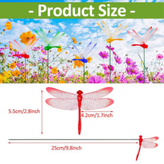 Kleeblatt Dragonfly Clip yellow stake brings cheerful decor while enduring sun and rain.