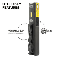 Klein Tools 56074 turbo mode delivers up to 1000 lumens for quick bursts.