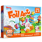 Klever Kits Easter Foil Art Kit chick canvas for mess-free crafting