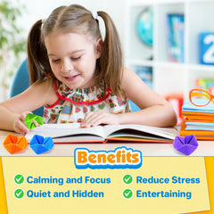 KLT Durable Molded Flip Cube with no loose parts supports long-term play