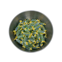 Green Apple hard candies, individually wrapped for freshness and easy sharing.
