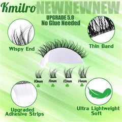 Kmilro soft fibers create a subtle 3D flared look.