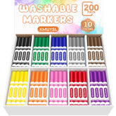 KMUYSL 200-count markers bulk pack ready for classroom art projects