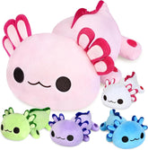 KMUYSL axolotl mommy with four babies in tummy; perfect for imaginative play and gifting.