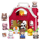 KMUYSL farm playset barn front view inspires imaginative farm scenes and storytelling