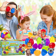 KMUYSL glittery plastic Easter eggs brighten decor and party atmosphere.