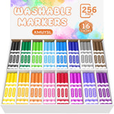 KMUYSL washable markers 256-pack for classroom art projects