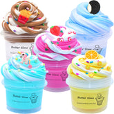 KNMIRTB butter slime pink strawberry dual colors for creative play