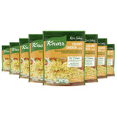 Knorr Rice Sides Creamy Chicken packaging on the counter, quick dinner option.