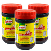 Knorr Tomato Grand Chicken broth 3-pack, front view, rich soup base