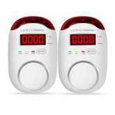 KOABBIT 2packs gas and CO detector front view for home safety