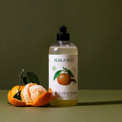 Koala Eco produce after washing, ready to eat with Mandarin aroma for freshness