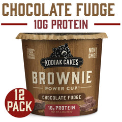 Microwave-ready brownie cup warms quickly for a treat