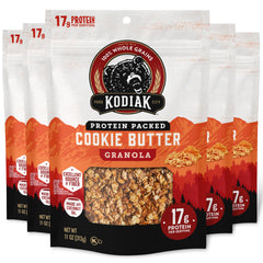 Kodiak Cakes Granola Cookie Butter pack shot with five resealable pouches