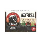 Kodiak Cakes instant oatmeal variety pack front view for quick, protein-packed mornings