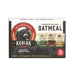 Kodiak Cakes instant oatmeal variety pack front view for quick, protein-packed mornings