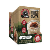 Kodiak Cakes Maple Pecan Overnight Oats box front with 9 pouches for quick breakfasts