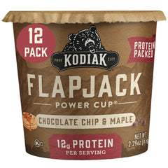 Kodiak Cakes Pancake On The Go pack of 12 cups for quick, portable breakfasts.