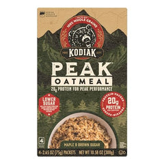 Kodiak Cakes Peak flavor close-up in a single packet