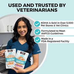 KOHA Bland Diet packaging, easy to portion and refrigerate after opening.