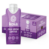 Koia cold-brew-bottle, ready-to-drink plant protein for a quick meal replacement.