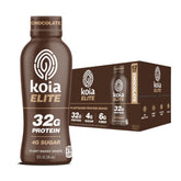 Koia Elite Chocolate bottle front shows convenient post-workout protein option