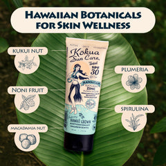 Kokua Sun Care SPF 30 pump for easy, mess-free application.