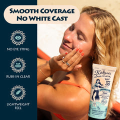 Kokua Sun Care zinc oxide mineral close-up showing mineral-based protection.