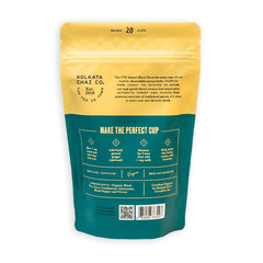 Kolkata Chai Co loose-leaf blend with premium spices for bold flavor.