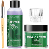 Kolqkee acrylic kit contents for home salon nails with all essential tools