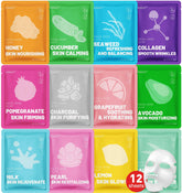 KONEUK 12-pack face mask set packaging for easy at-home spa nights.