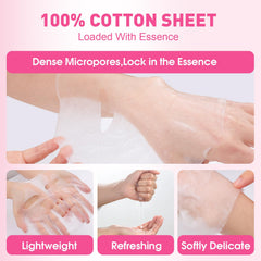KONEUK collagen face mask provides silky moisture for smoother skin.