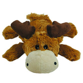 KONG Cozie Marvin Moose close-up with squeaker for interactive play.