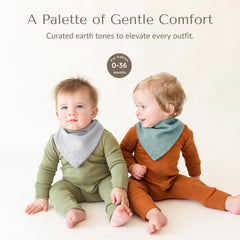 Konssy Muslin Baby Bibs with soft texture, gentle on skin and absorbent.