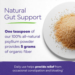 Konsyl psyllium husk powder sealed bag highlighting freshness and easy storage.