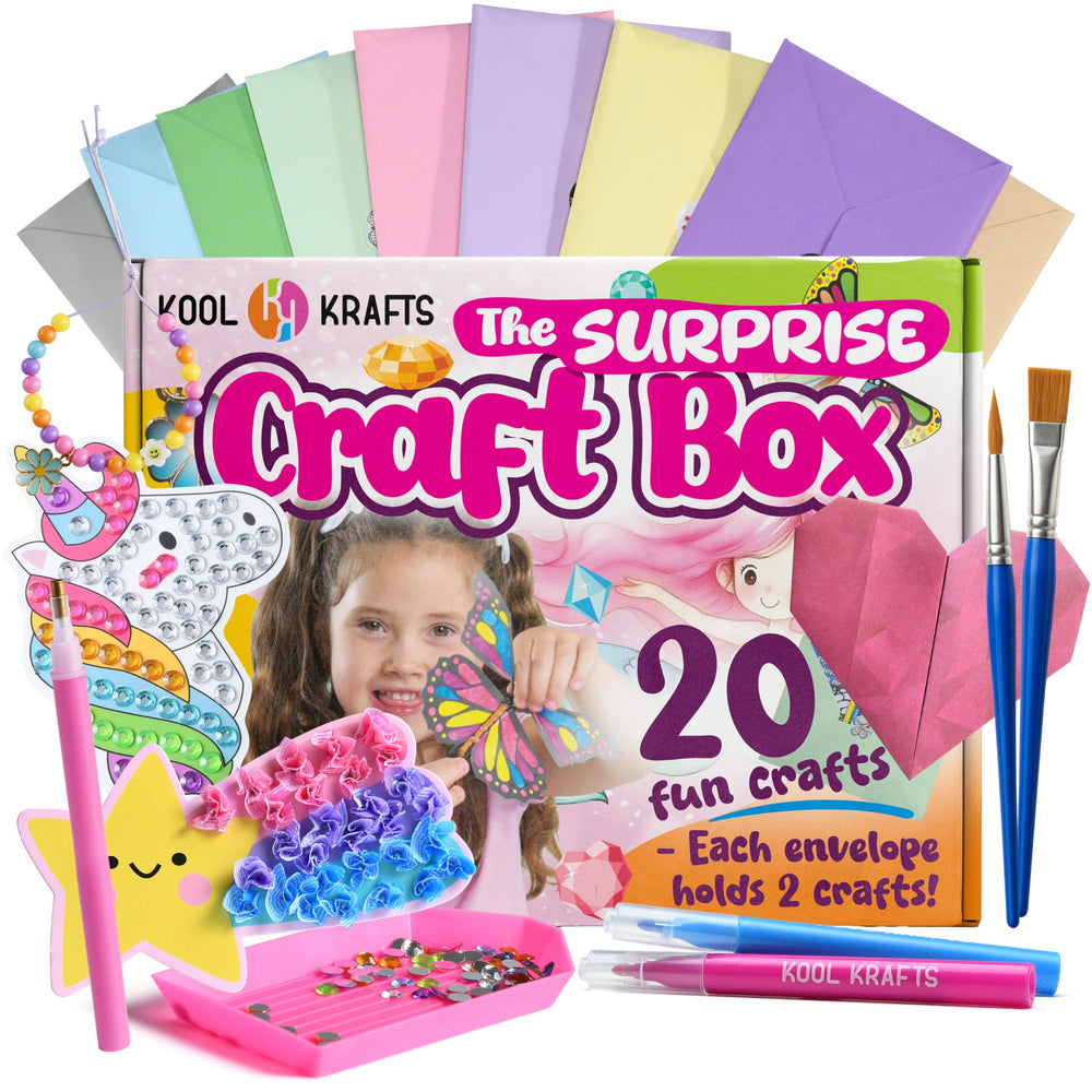 KOOL KRAFTS Surprise Craft Box Diamond Art boosts fine motor skills