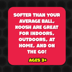 Koosh ball green 3-inch versatile for indoor-outdoor use.