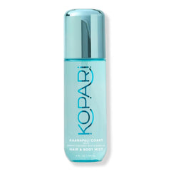 Kopari Kaanapali Coast mist bottle close-up highlighting long-lasting creamy coconut fragrance.