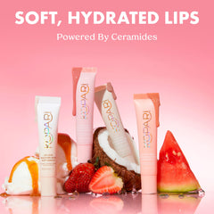 Kopari Lip Love Moisture Balm SPF 30 tube closeup highlights reef-friendly protection.