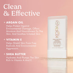 Kopari PURE PROTECT provides hydration with argan oil while protecting skin