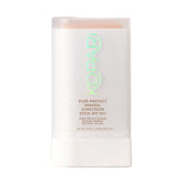 Kopari PURE PROTECT stick on face-application shows a clear, mess-free protection for daily use